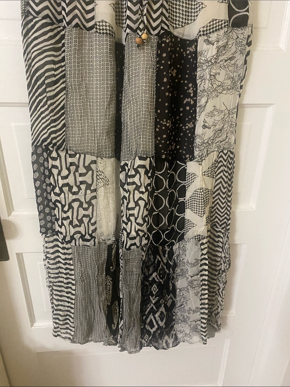 NWT Young Threads Patchwork Wide Leg Pants - Large - Picture 5 of 9